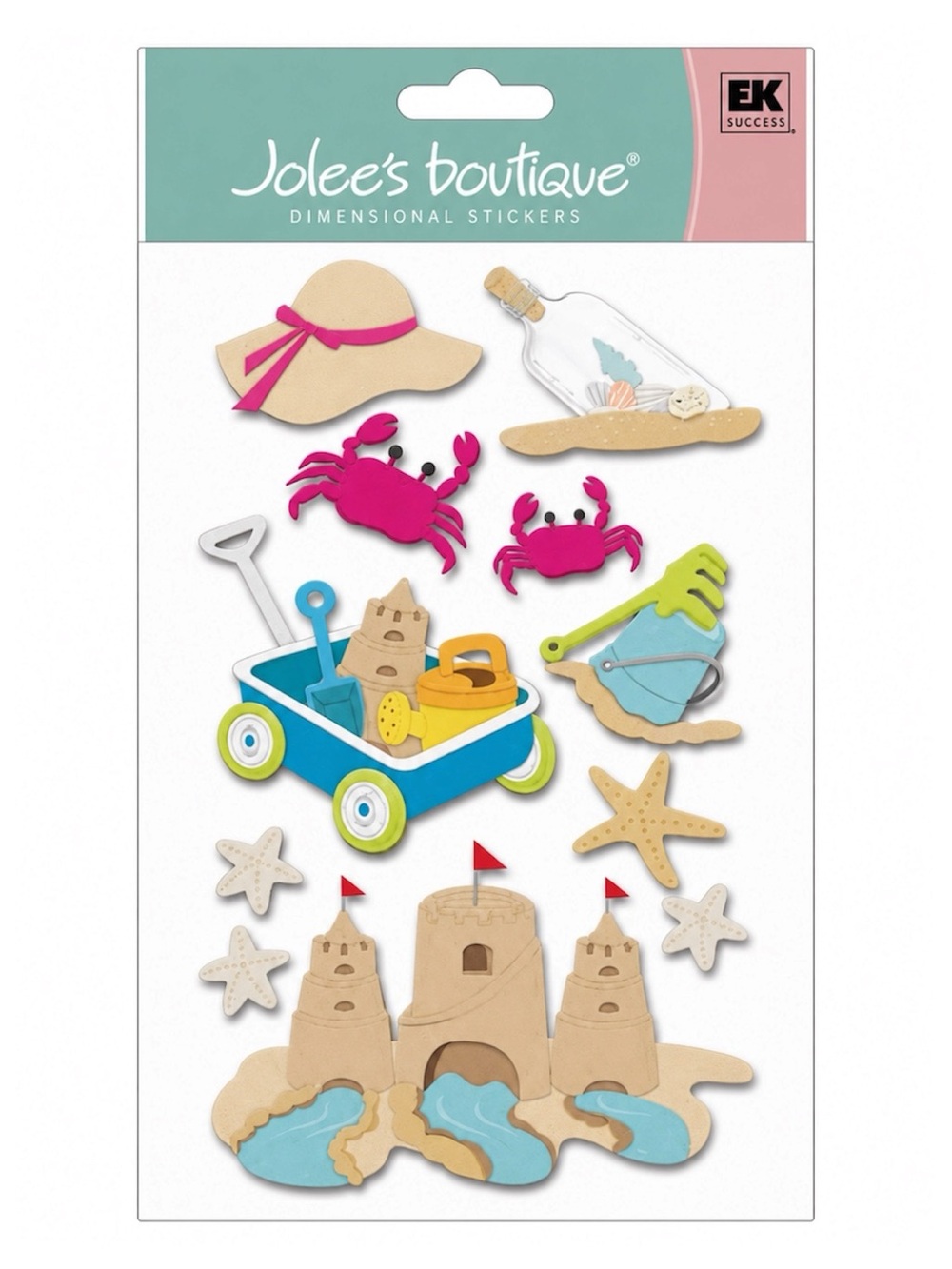 JOLEE’S BOUTIQUE DIMENSIONAL STICKERS SAND THEME - BRAND NEW